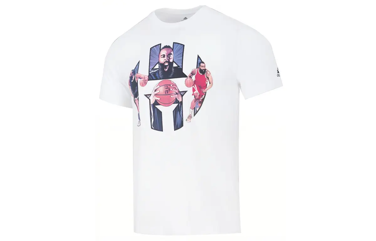 Adidas T-Shirts Men's Crew Neck Moderate Straight Fit