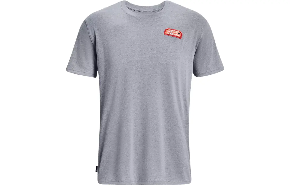 Under Armour T Shirt Men's Steel Heather Light Gray