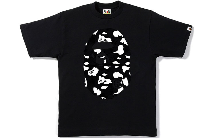 Bape Stripe Abc Camo Big Ape Head Tee