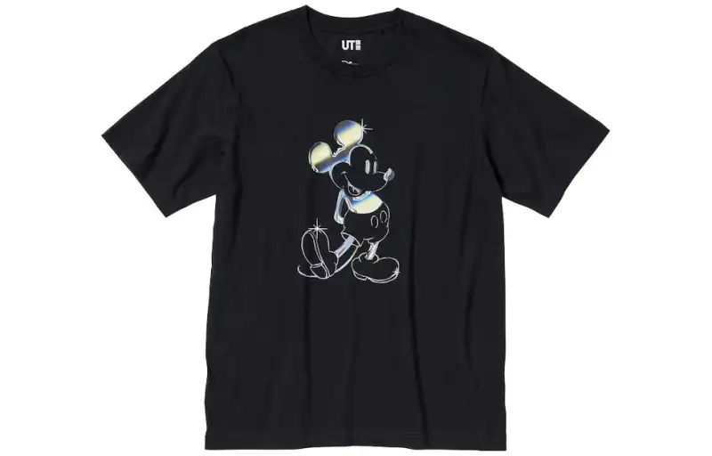UNIQLO X Disney UNIQLO X , SS23 T Shirts Unisex Black Crew Neck Moderate Straight Fit