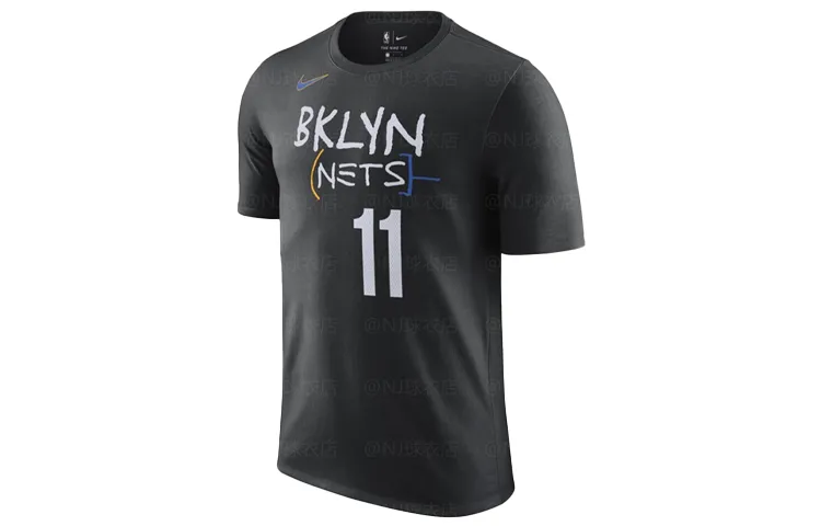 Nike T-Shirts Men's Black Crew Neck Moderate Straight Fit