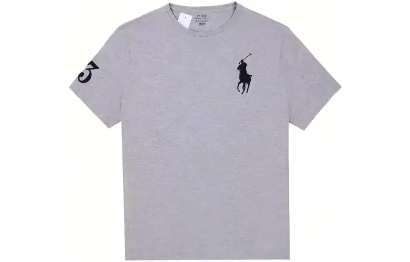 Polo Ralph Lauren Big Pony T Shirt Classic Version Men's Gray