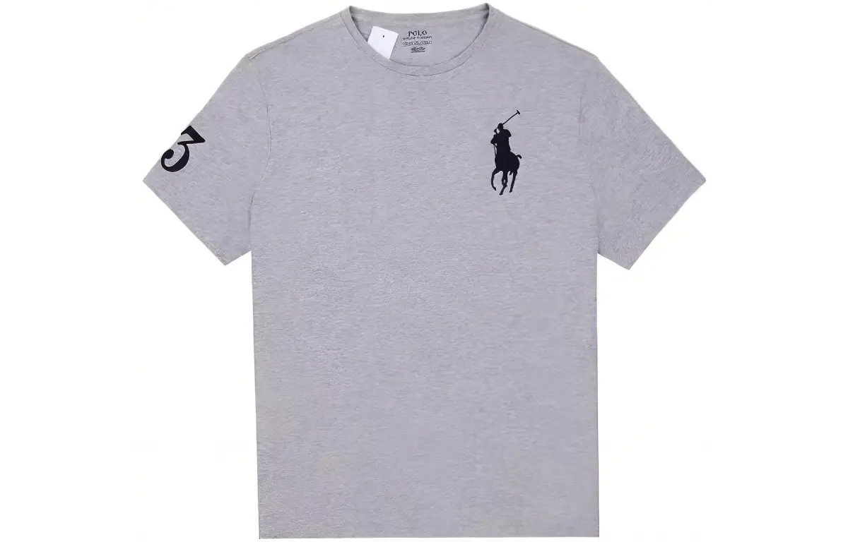 Polo Ralph Lauren Big Pony SS22 T Shirt Classic Version Men's Gray