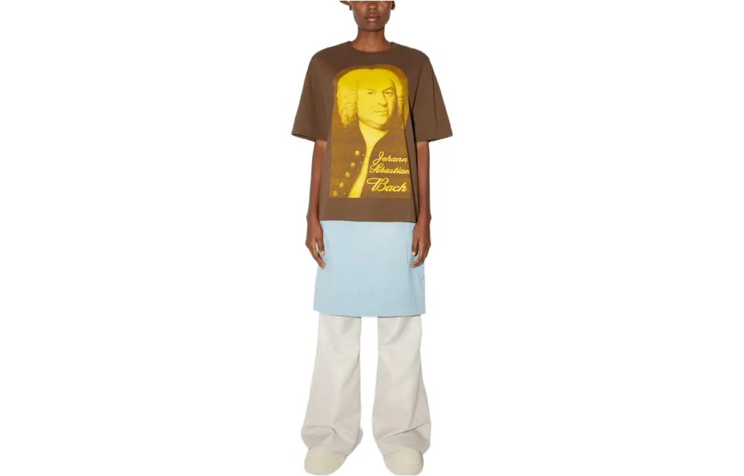 Acne Studios T Shirts Unisex Brown Crew Neck Moderate Straight Fit