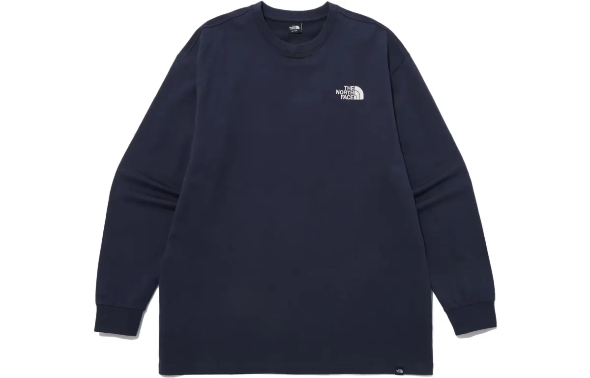 THE NORTH FACE T-Shirts Unisex Blue Crew Neck Moderate Straight Fit