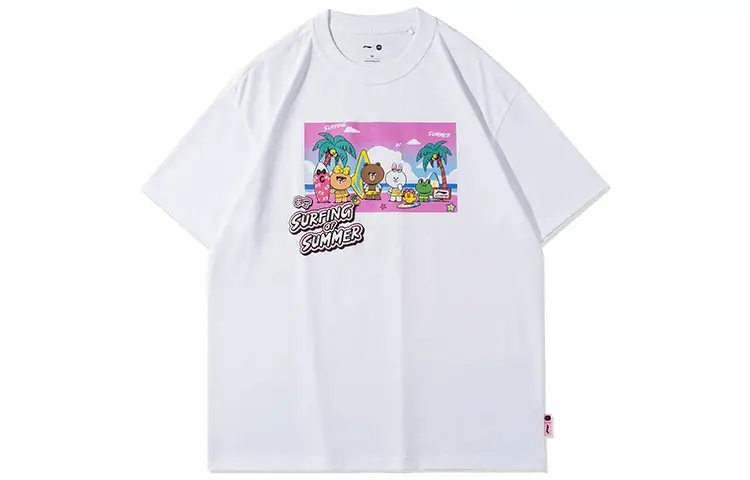 Li Ning Sports Fashion Collection T Shirt Unisex Standard White
