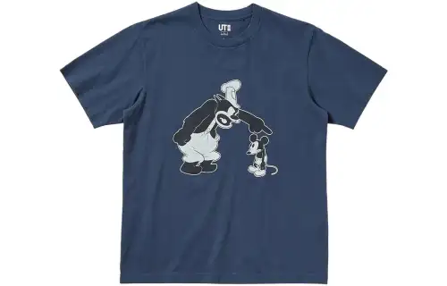 UNIQLO Disney Co brand SS22 T Shirt Unisex Marine Blue