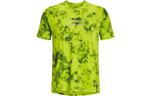 Under Armour Anywhere T Shirts Men's Green Crew Neck Moderate Other
