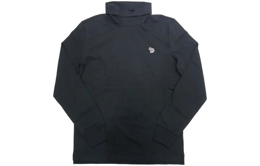 Paul Smith T Shirts Men's Black Turtleneck Moderate Straight Fit