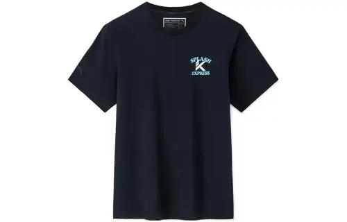 ANTA T Shirts Men's Black Crew Neck Moderate Straight Fit