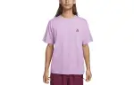 Nike T Shirts Men's Fuchsia Crew Neck Moderate Straight Fit
