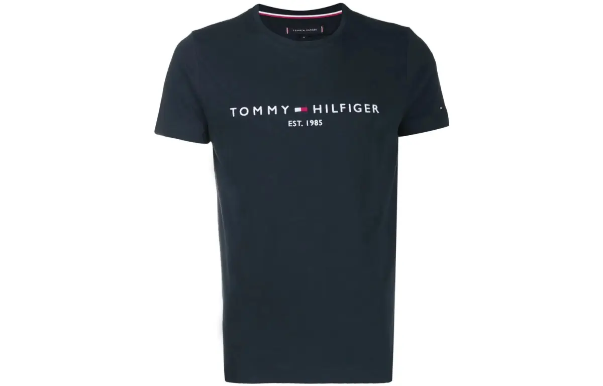Tommy Hilfiger T-Shirts Men's Blue Crew Neck Moderate Other