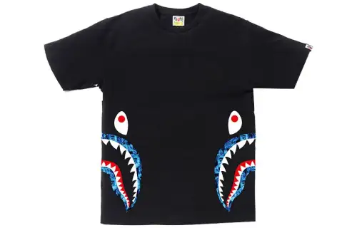 Bape Flame Side Shark Tee
