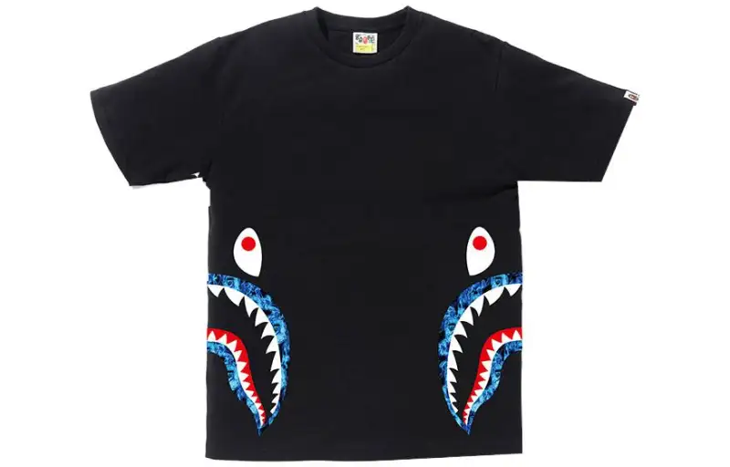 Bape Flame Side Shark Tee