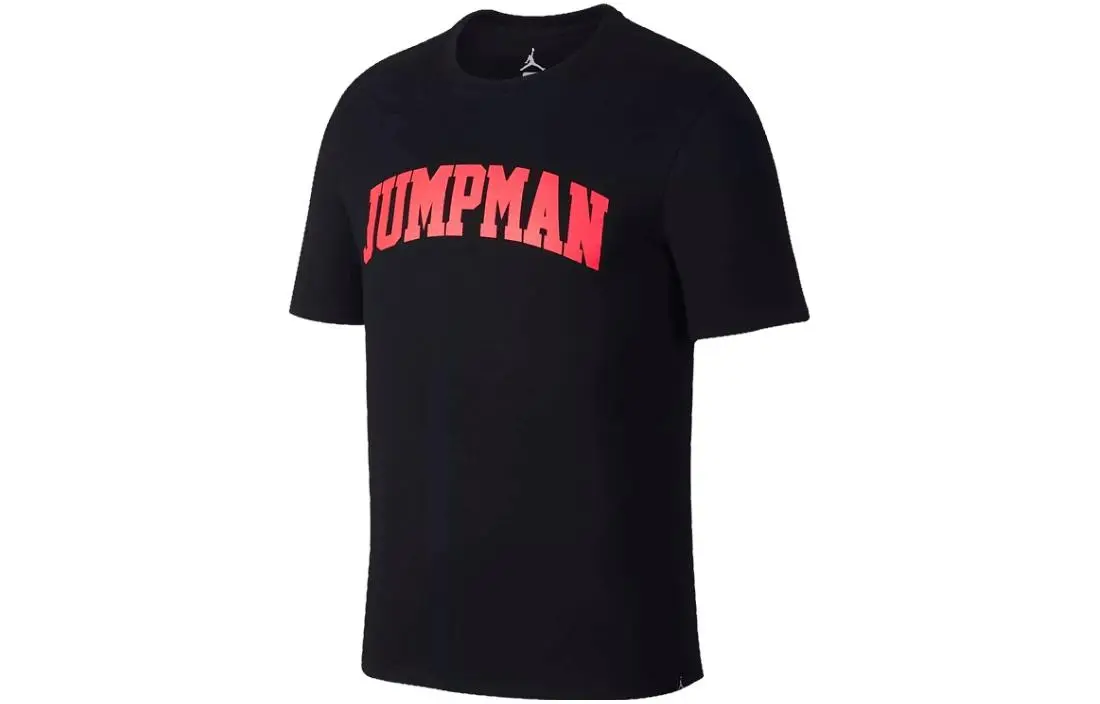 Jordan JSW Jumpman T-Shirts Men's Black Crew Neck Moderate Straight Fit