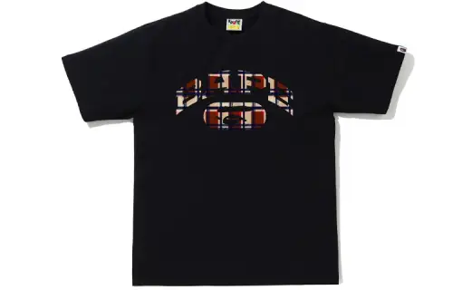 Bape Check College Logo Tee