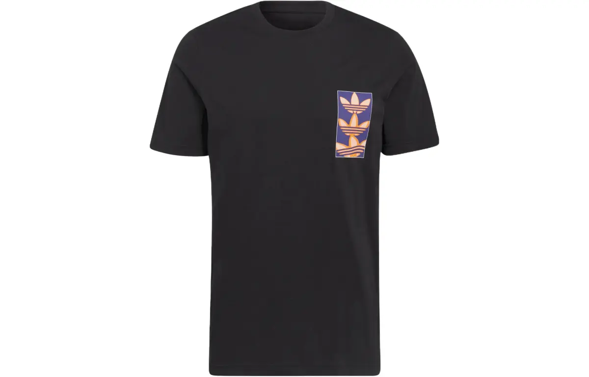 Adidas Originals GRAPHICS Y2K T-Shirts Men's Black Crew Neck Moderate Straight Fit