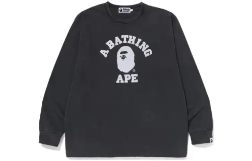 Bape Overdye College Relaxed Fit L/S Tee