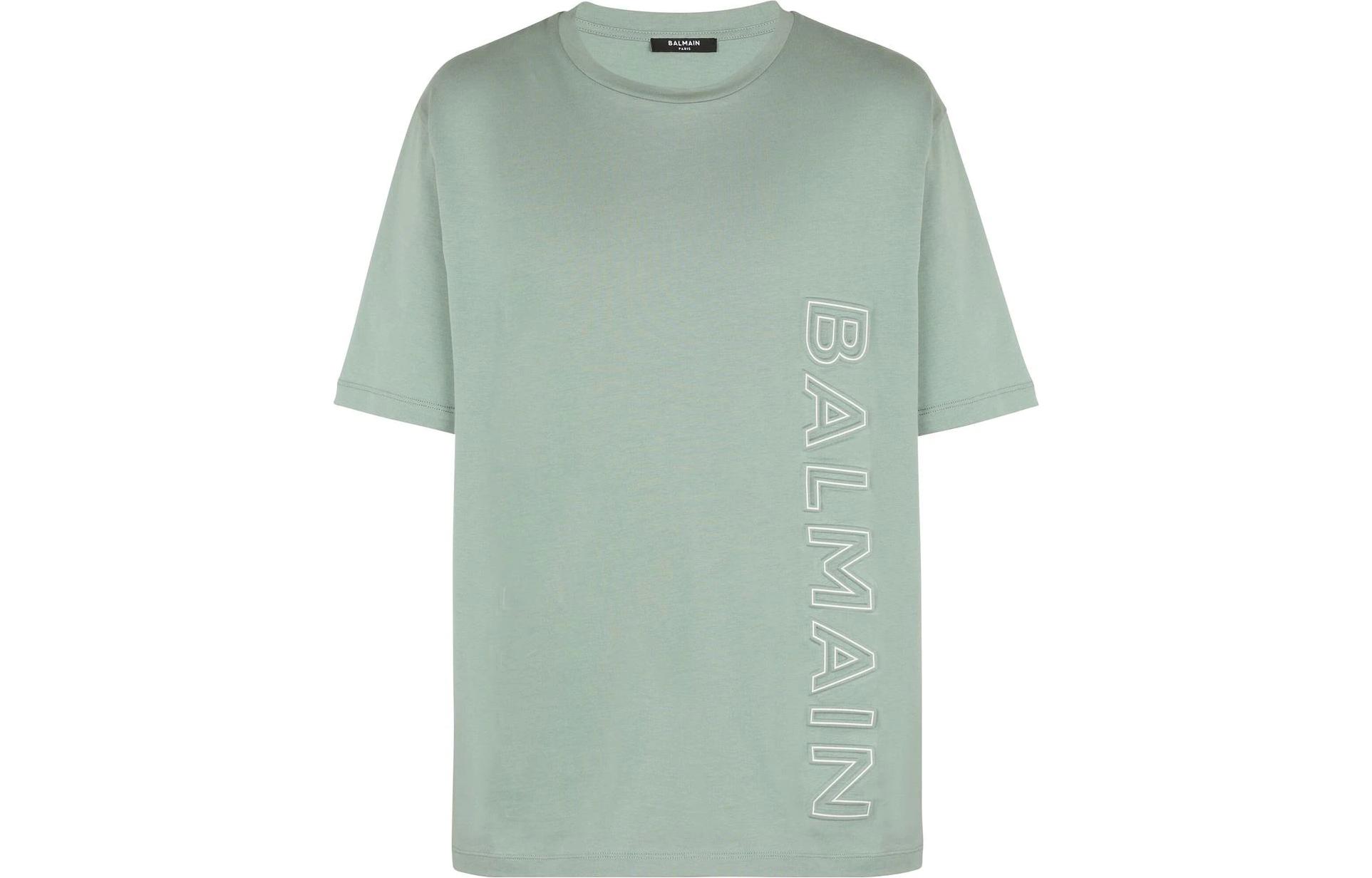 Мужская футболка BALMAIN (зеленая)
