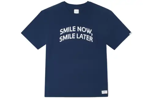 Vans Just Smile T Shirt Dark Blue Unisex