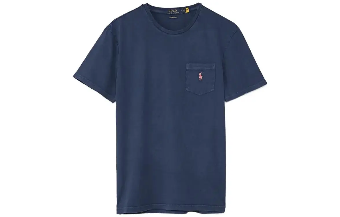 Polo Ralph Lauren SS22 T-Shirt Custom Slim Fit Men's Marine Blue
