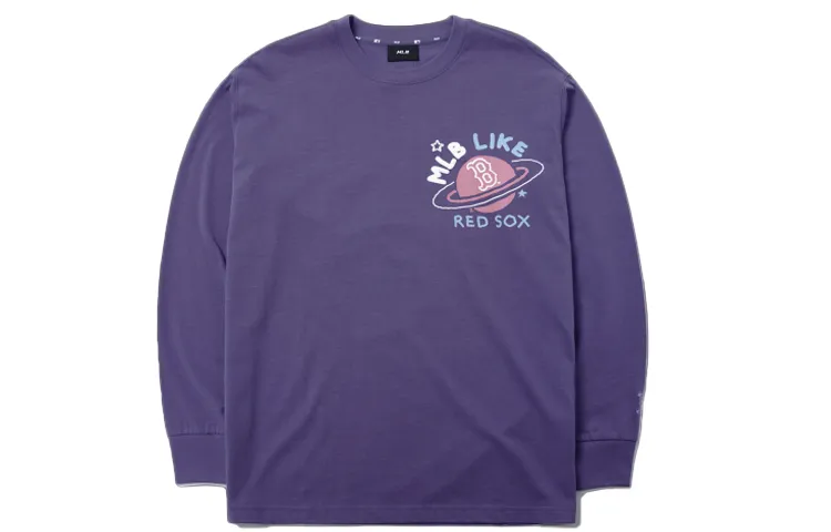 MLB Planet Overfit T Shirt Unisex Purple
