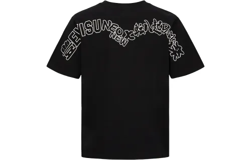 EVISU T Shirts Men's Crew Neck Moderate Straight Fit