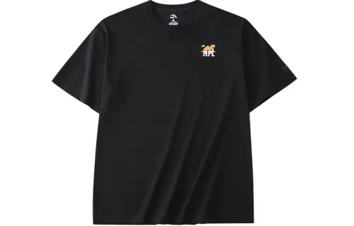 Anta Elbow length Sleeved T Shirt Unisex Basic Black Couple's