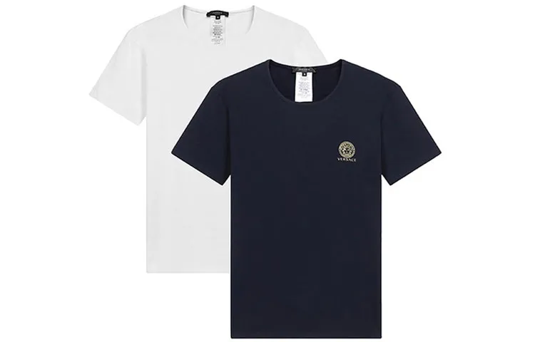 VERSACE T Shirts Men's Crew Neck Moderate Straight Fit