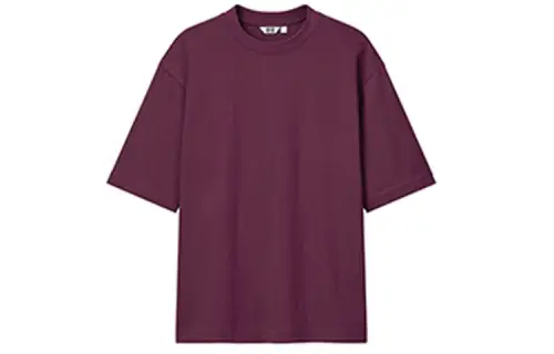 UNIQLO U Collection SS23 T Shirt Unisex Dark Reddish Purple