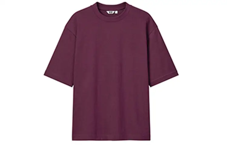 UNIQLO U Collection SS23 T Shirt Unisex Dark Reddish Purple