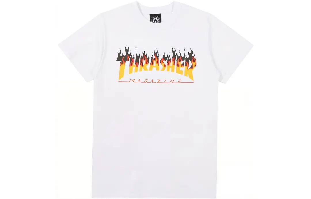 Thrasher T Shirt US Version Unisex White