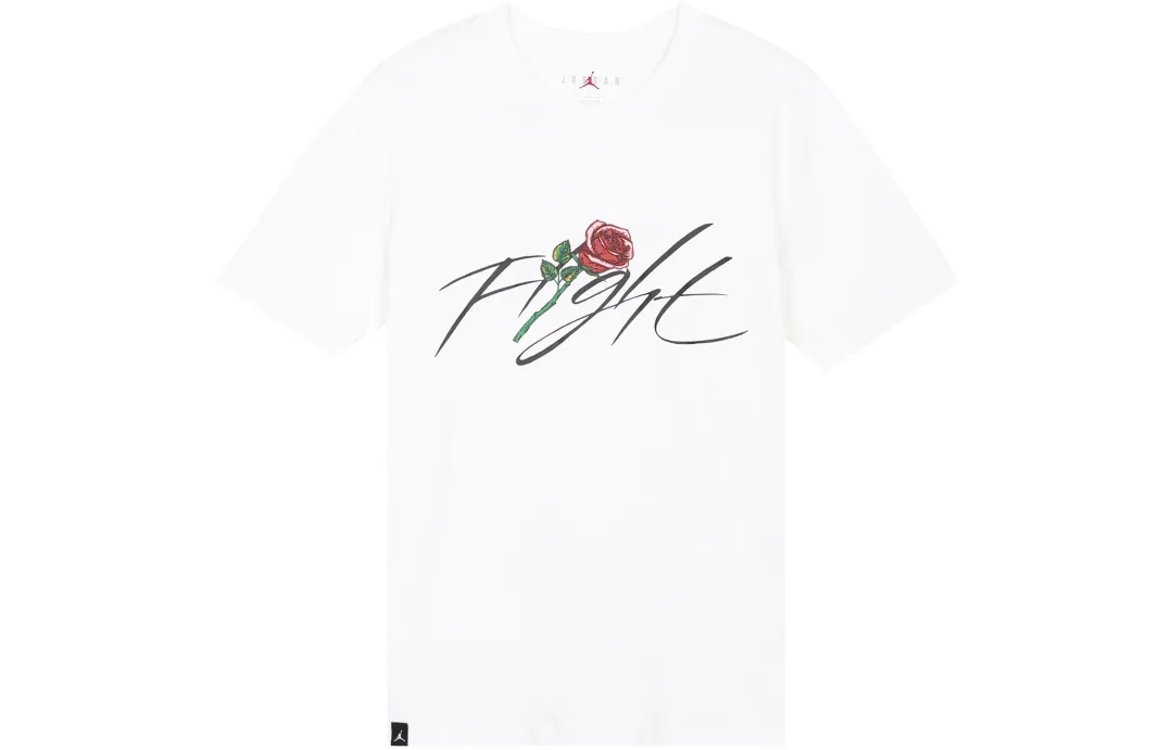 Jordan Drop Shoulder Sleeve T-Shirt Men's White