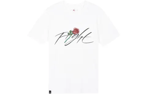 Jordan Drop Shoulder Sleeve T-Shirt Men's White