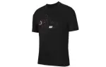 Nike T Shirts Men's Black Crew Neck Moderate Straight Fit