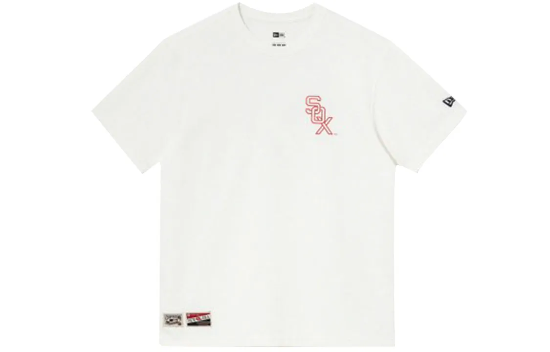 New Era Letter Print T-Shirt Unisex White Gift Recommendation