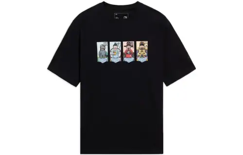 Li Ning Sports Trendy Collection T Shirt Men's Black