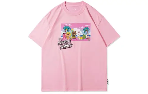Li Ning Sports Fashion Collection T Shirt Unisex Phoenix Pink