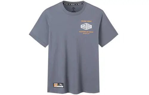 ANTA Variety Training Collection T Shirts Men's Gray Crew Neck Thin Straight Fit