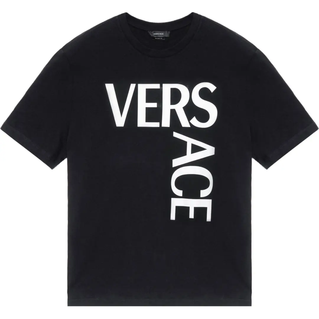 VERSACE Regular T Shirt Men's Black
