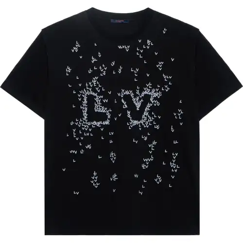 LOUIS VUITTON LV Spread Embroidery T-Shirt Black