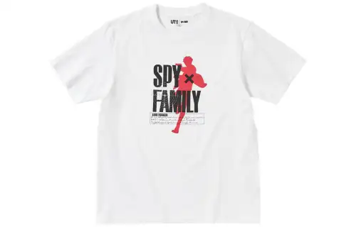 UNIQLO T Shirts Unisex White Crew Neck Moderate Straight Fit