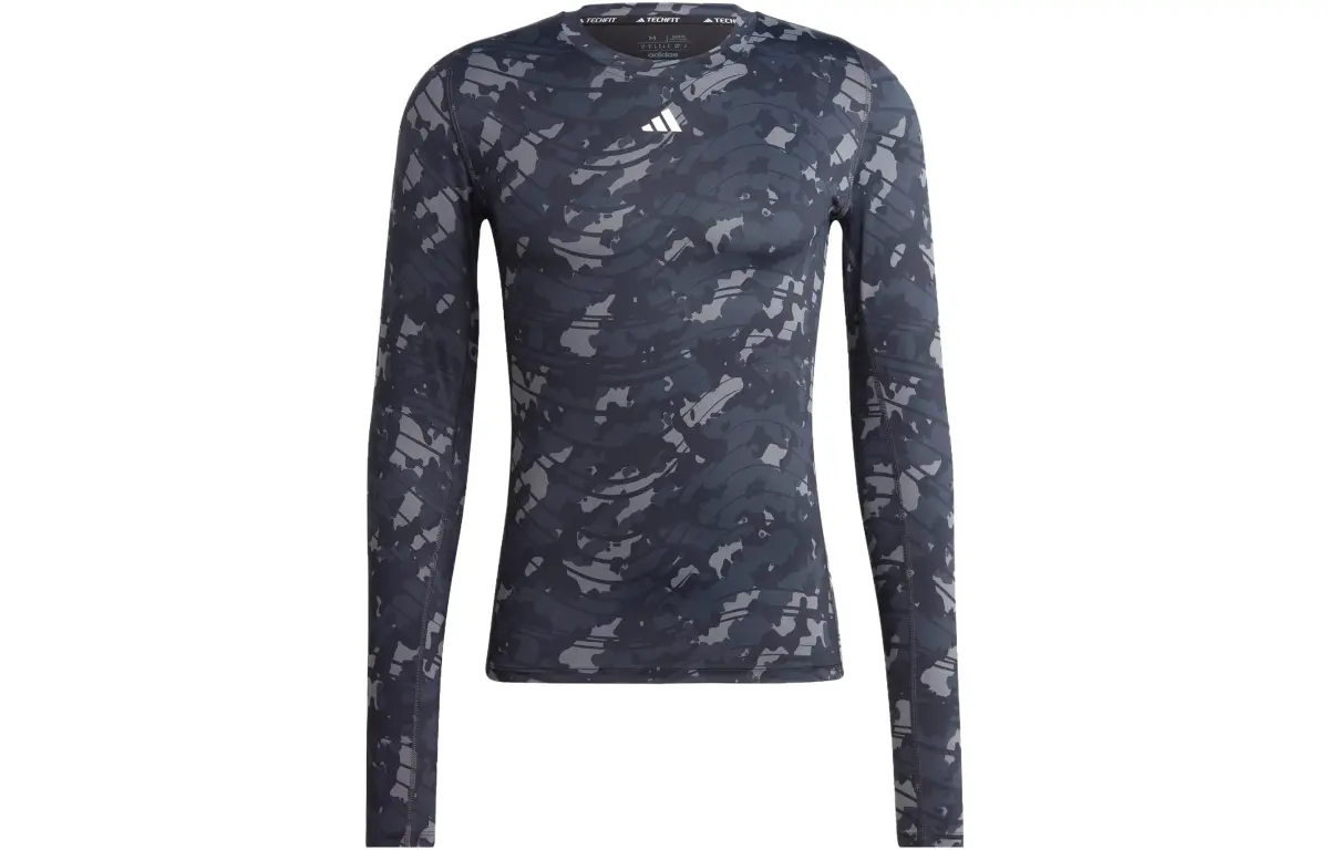 Adidas ALLOVER PRINT T Shirt Men's Dark Blue