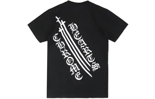 Chrome Hearts T Shirts Unisex Black Crew Neck Moderate Straight Fit