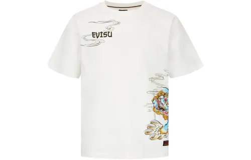 EVISU T Shirts Unisex Crew Neck Moderate Straight Fit