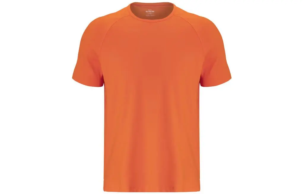 Under Armour T-Shirts Men's Orange Crew Neck Moderate Straight Fit