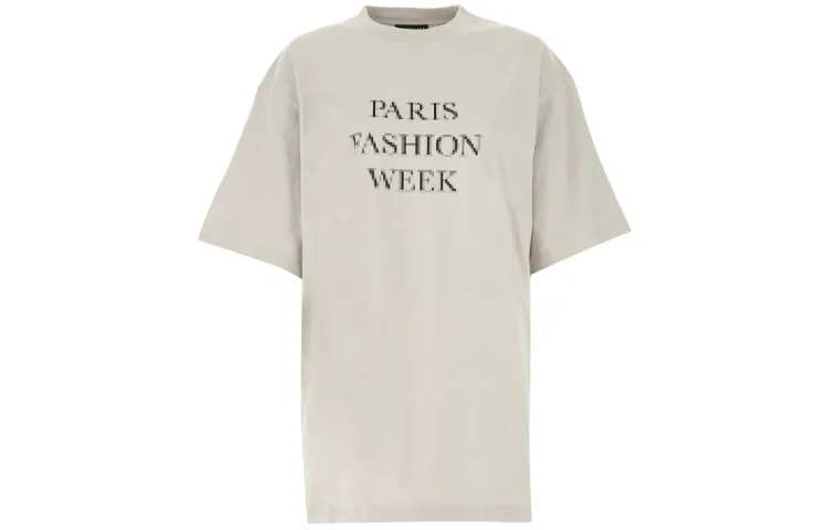 Balenciaga T Shirt Loose Fit Men's Gray