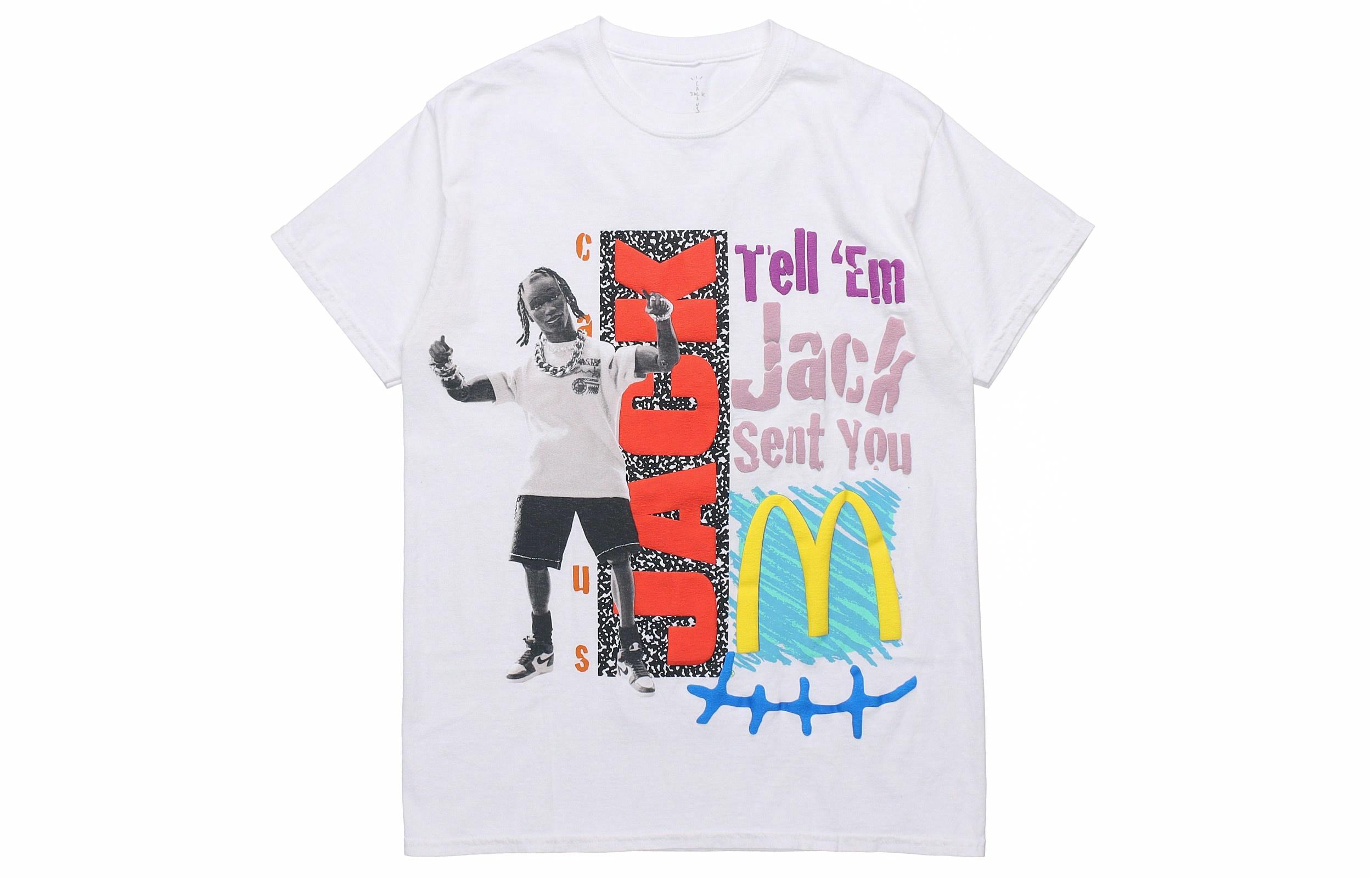 Футболка Travis Scott Cactus Jack x Mcdonald (белая)