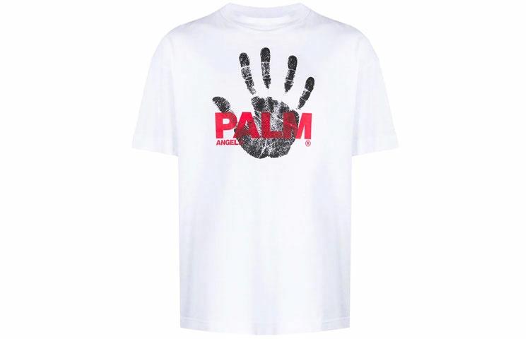 Мужская футболка PALM ANGELS SS21 Logo (белая)