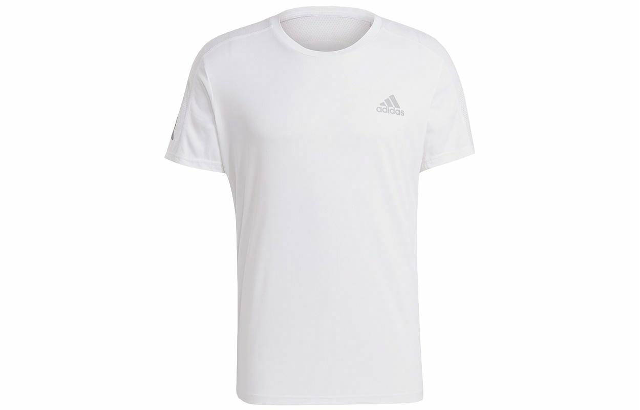 Мужская футболка adidas Own the Run Tee (белая) — фото 1